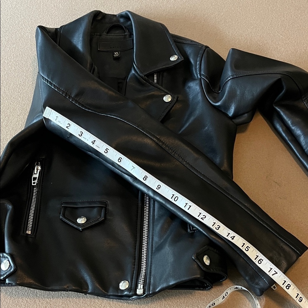 Blank NYC Black Faux Leather Jacket -XS - Picture 6 of 11